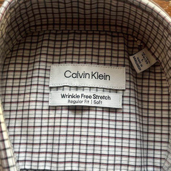 Calvin Klein Wrinkle Free Stretch Men’s Shirt - Picture 4 of 6